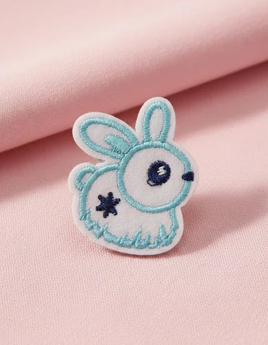 Parche Camiseta Conejito Azul Tierno
