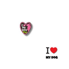 Parche Camiseta Corazón I Love My Dog