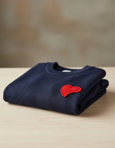 Parche Camiseta Corazón Rojo Clásico