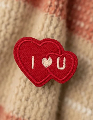 Parche Camiseta Corazones I Love U