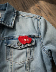 Parche Camiseta Corazones I Love U