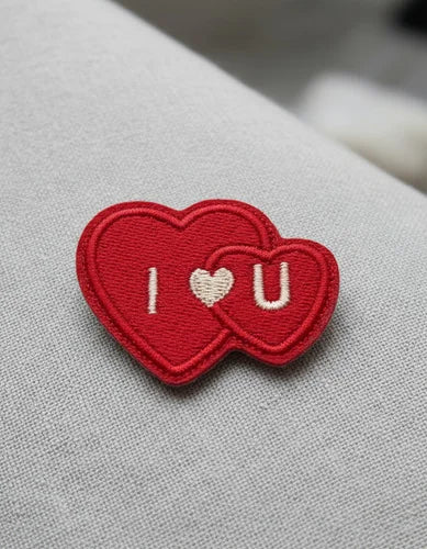 Parche Camiseta Corazones I Love U