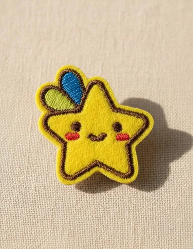 Parche Camiseta Estrella Kawaii