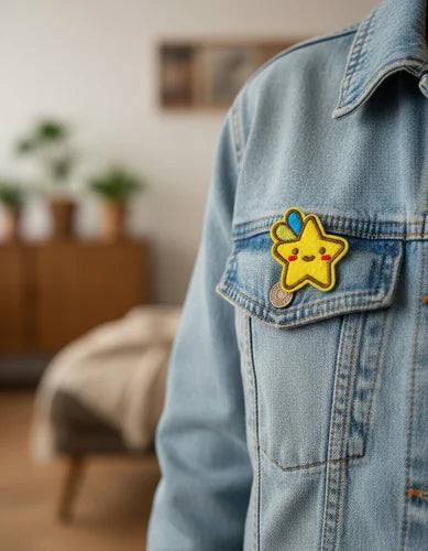 Parche Camiseta Estrella Kawaii