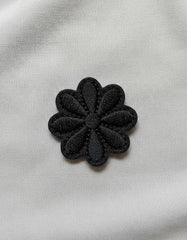 Parche Camiseta Flor Negra