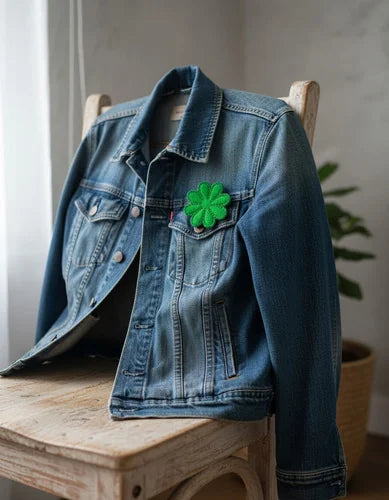 Parche Camiseta Flor Verde