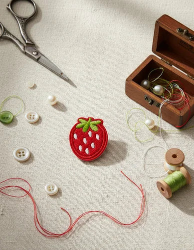 Parche Camiseta Fresa Clásica