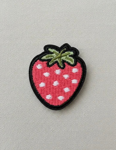 Parche Camiseta Fresa Rosada Cute