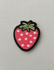 Parche Camiseta Fresa Rosada Cute