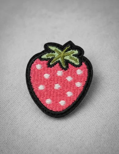 Parche Camiseta Fresa Rosada Cute