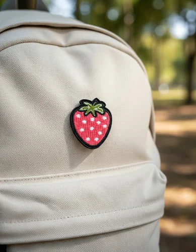 Parche Camiseta Fresa Rosada Cute