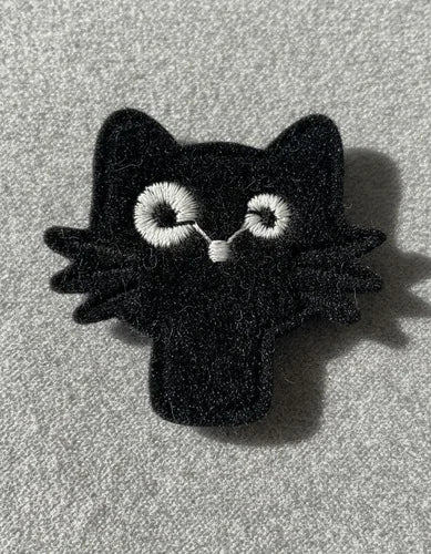 Parche Camiseta Gatito Negro