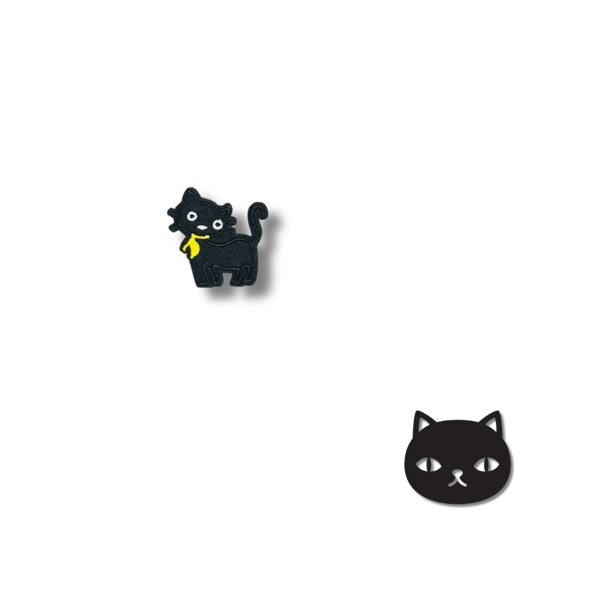 Parche Camiseta Gatito Negro con Pañuelo