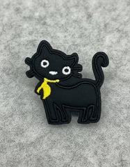 Parche Camiseta Gatito Negro con Pañuelo