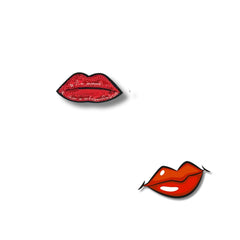 Parche Camiseta Labios Glam