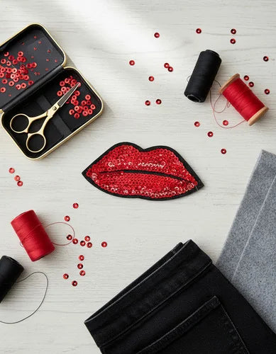 Parche Camiseta Labios Glam