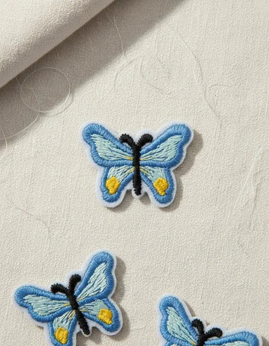 Parche Camiseta Mariposa Azul
