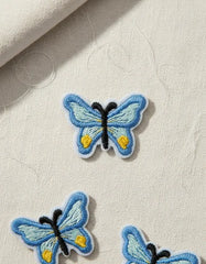 Parche Camiseta Mariposa Azul
