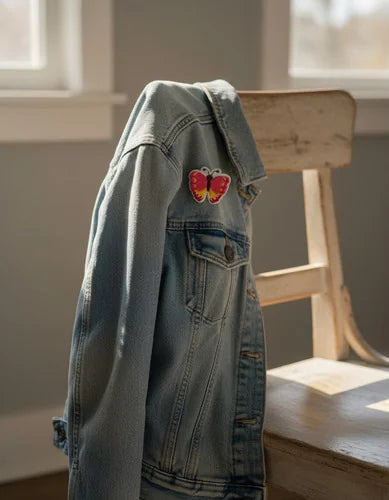 Parche Camiseta Mariposa Rosa