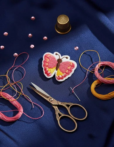 Parche Camiseta Mariposa Rosa