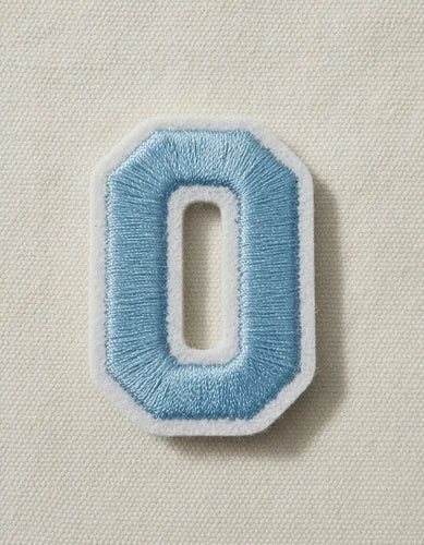 Parche Camiseta Número 0 Azul