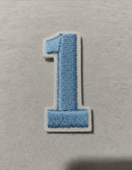 Parche Camiseta Número 1 Azul