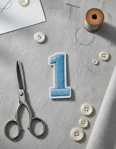 Parche Camiseta Número 1 Azul