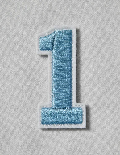 Parche Camiseta Número 1 Azul