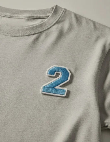 Parche Camiseta Número 2 Azul