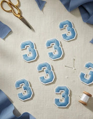 Parche Camiseta Número 3 Azul