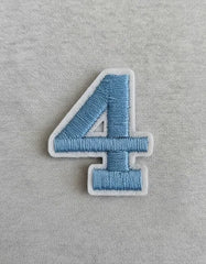 Parche Camiseta Número 4 Azul