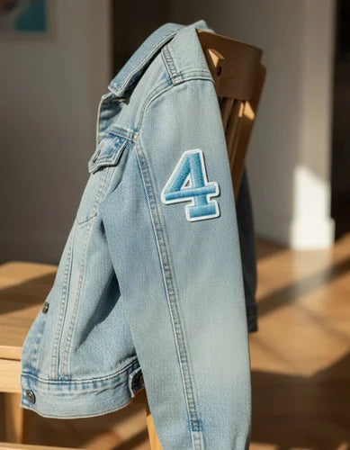 Parche Camiseta Número 4 Azul