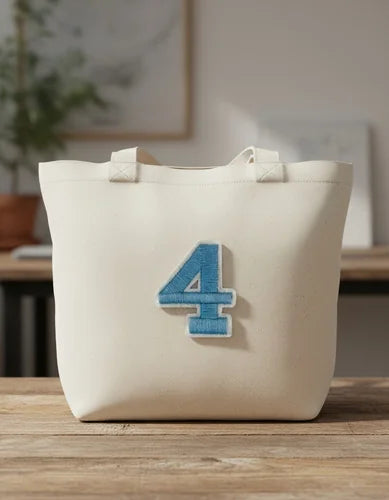 Parche Camiseta Número 4 Azul