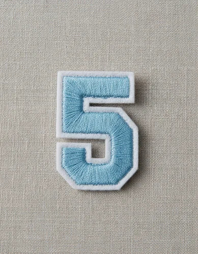 Parche Camiseta Número 5 Azul