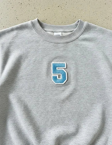 Parche Camiseta Número 5 Azul