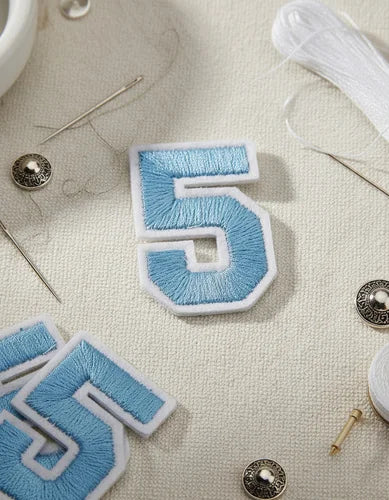 Parche Camiseta Número 5 Azul