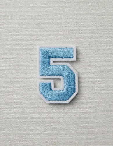Parche Camiseta Número 5 Azul
