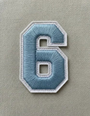 Parche Camiseta Número 6 Azul