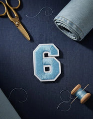 Parche Camiseta Número 6 Azul