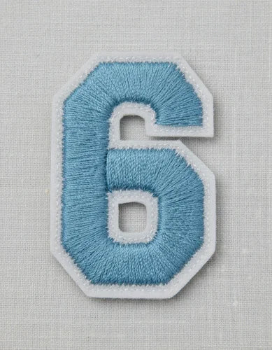 Parche Camiseta Número 6 Azul