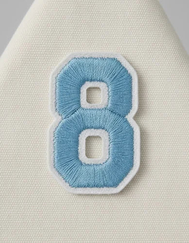 Parche Camiseta Número 8 Azul