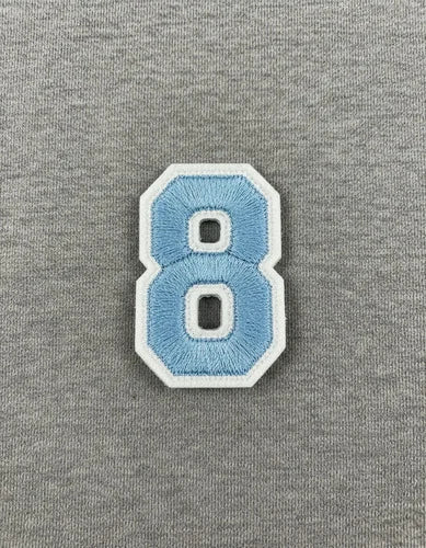 Parche Camiseta Número 8 Azul