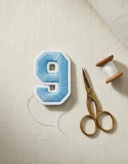 Parche Camiseta Número 9 Azul