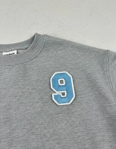 Parche Camiseta Número 9 Azul