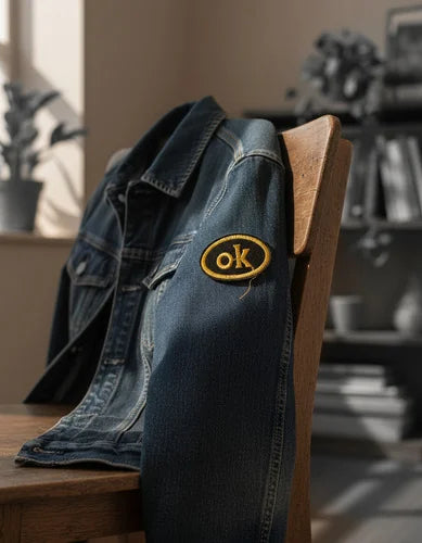 Parche Camiseta OK Dorado Clásico