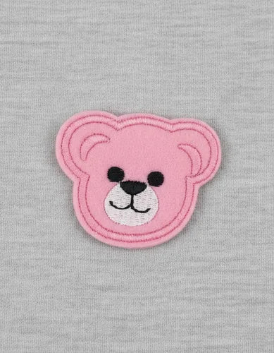 Parche Camiseta Osito Rosa Caramelo