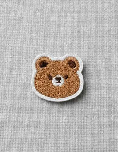Parche Camiseta Oso Tierno Marrón
