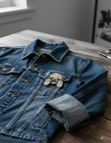 Parche Camiseta Pug Curioso