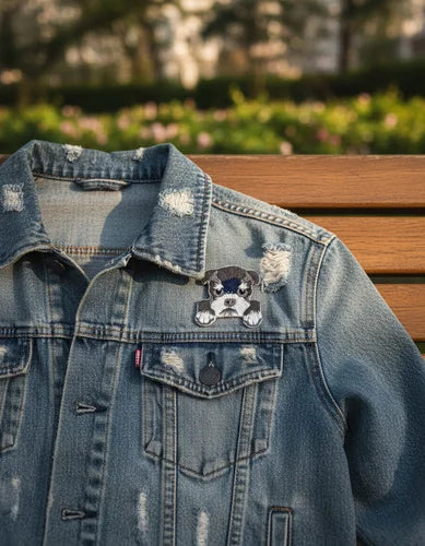 Parche Camiseta Schnauzer Serio