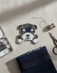 Parche Camiseta Schnauzer Serio